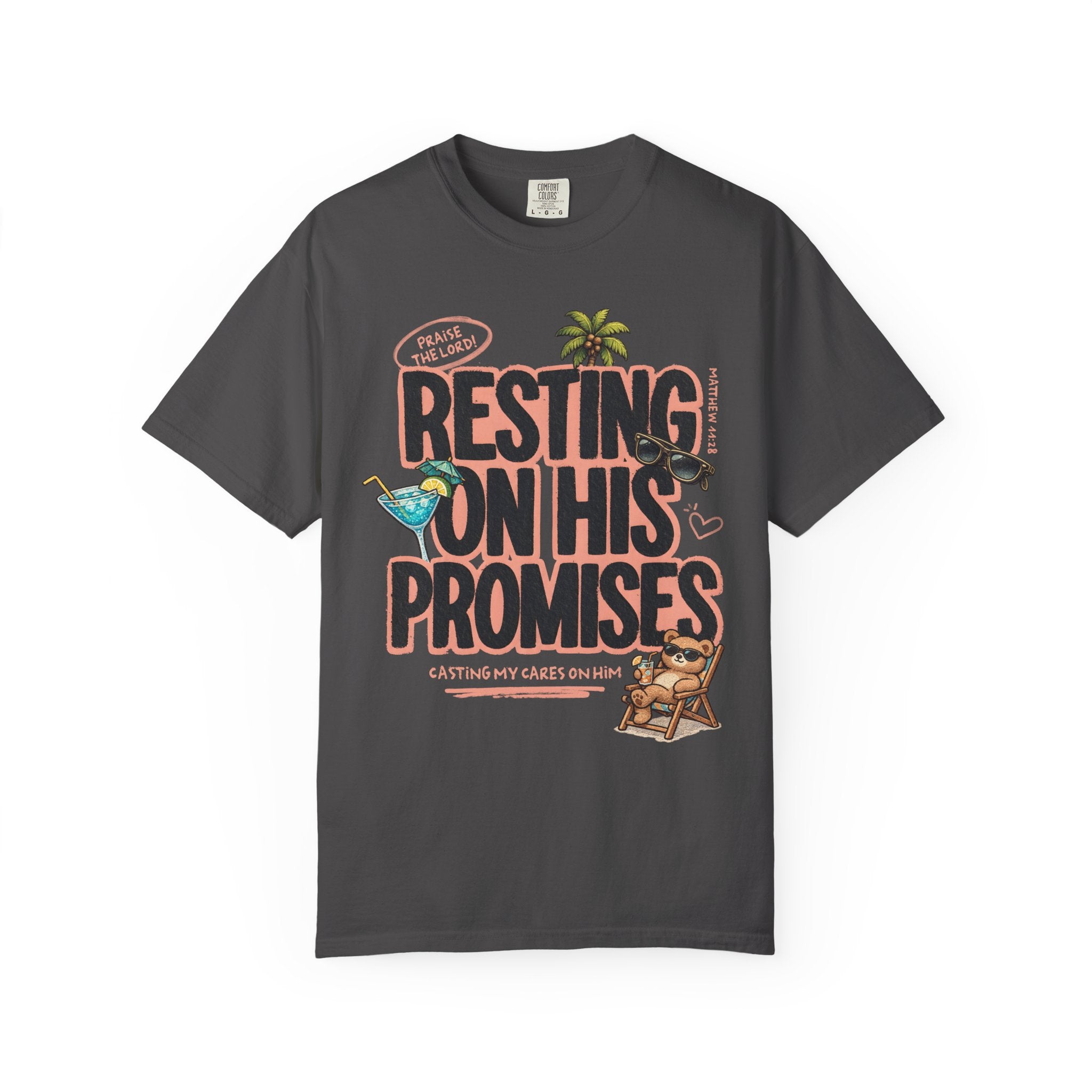 Resting On His Promises Matthew 11:28 Tee