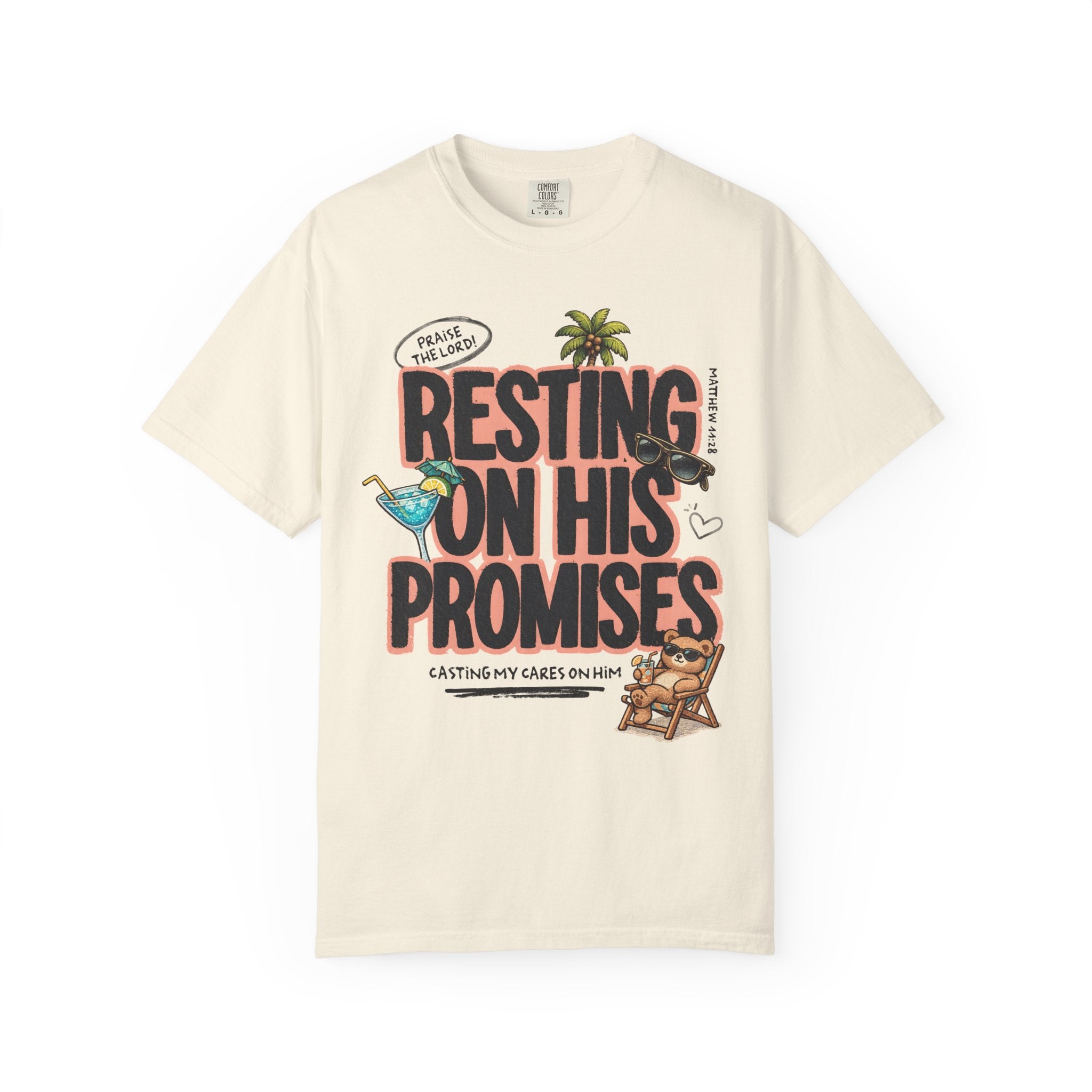 Resting On His Promises Matthew 11:28 Tee