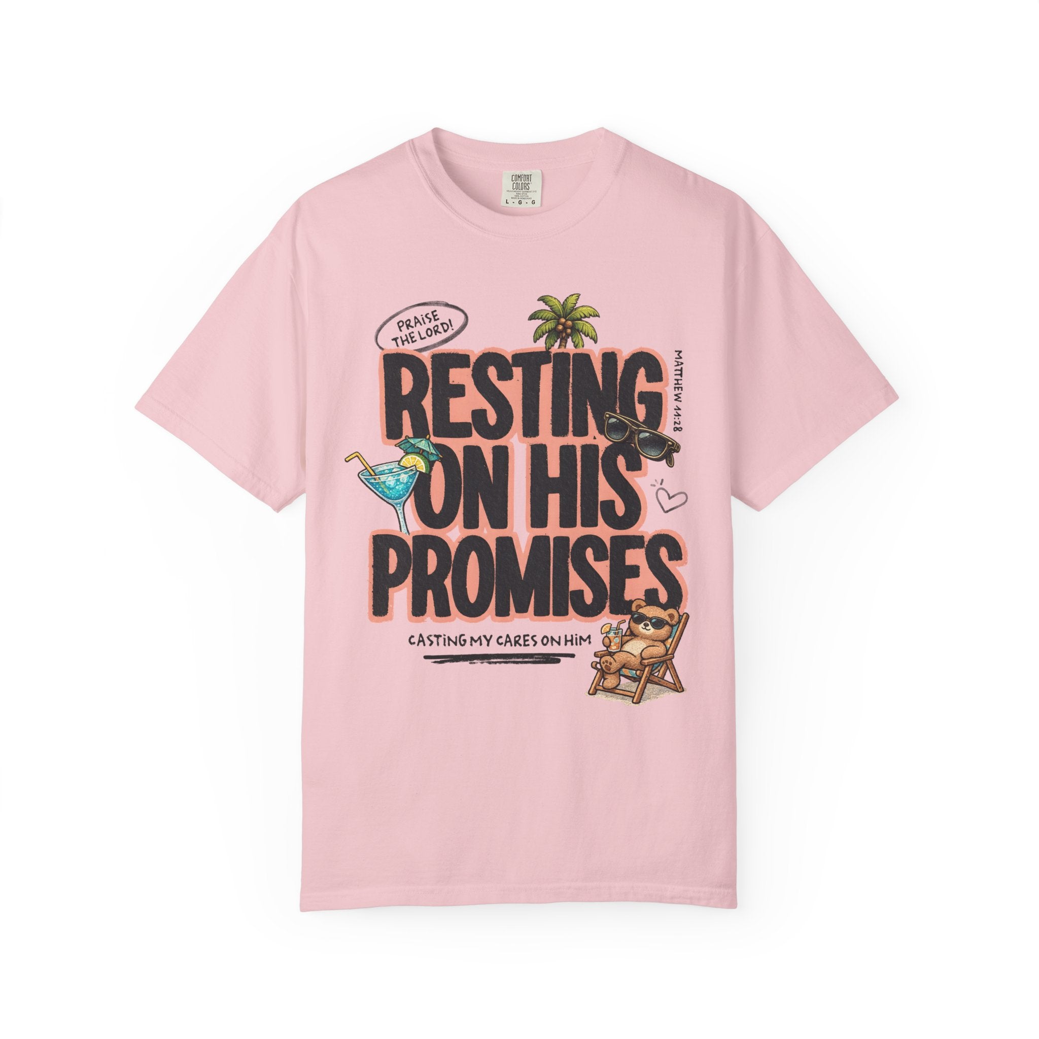 Resting On His Promises Matthew 11:28 Tee