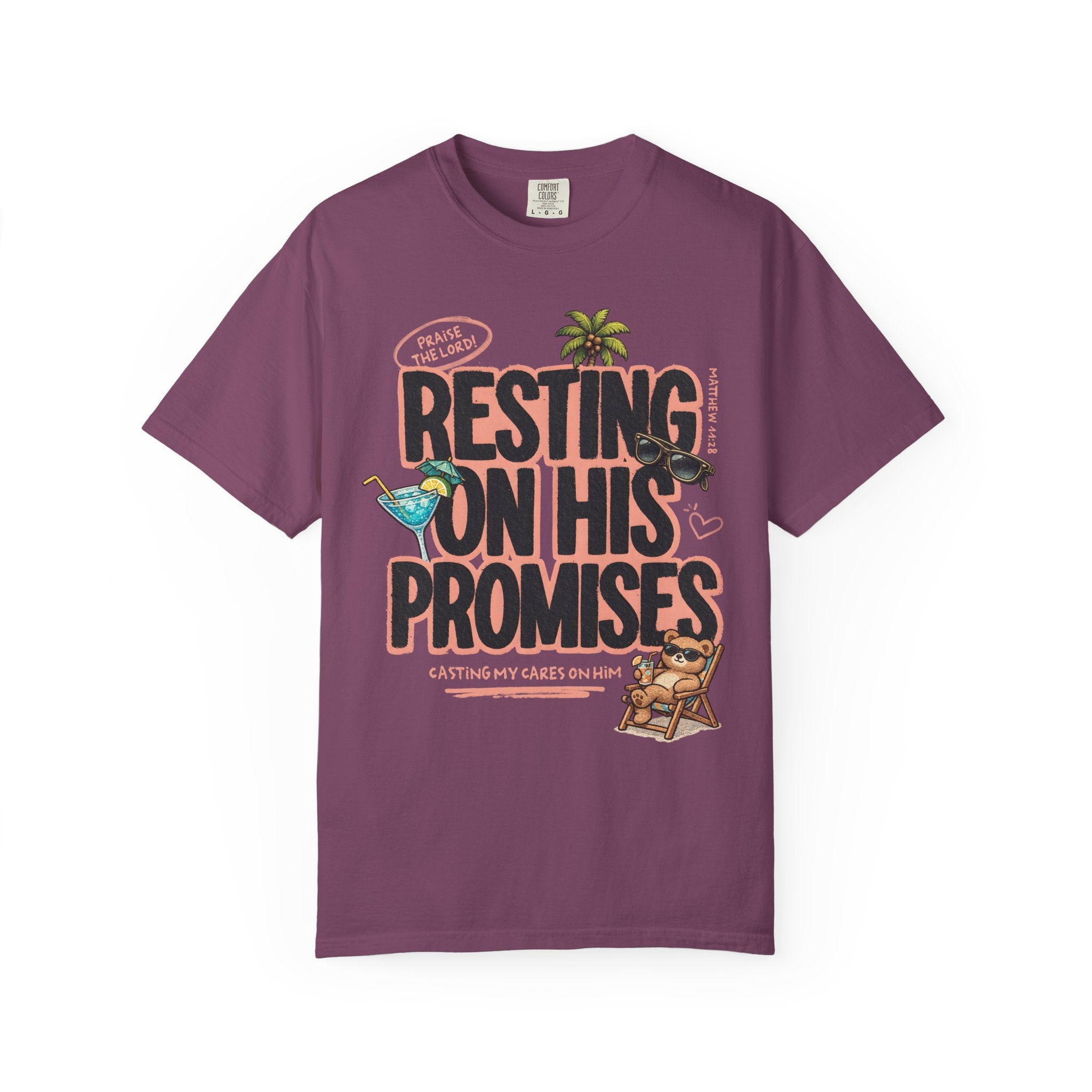 Resting On His Promises Matthew 11:28 Tee