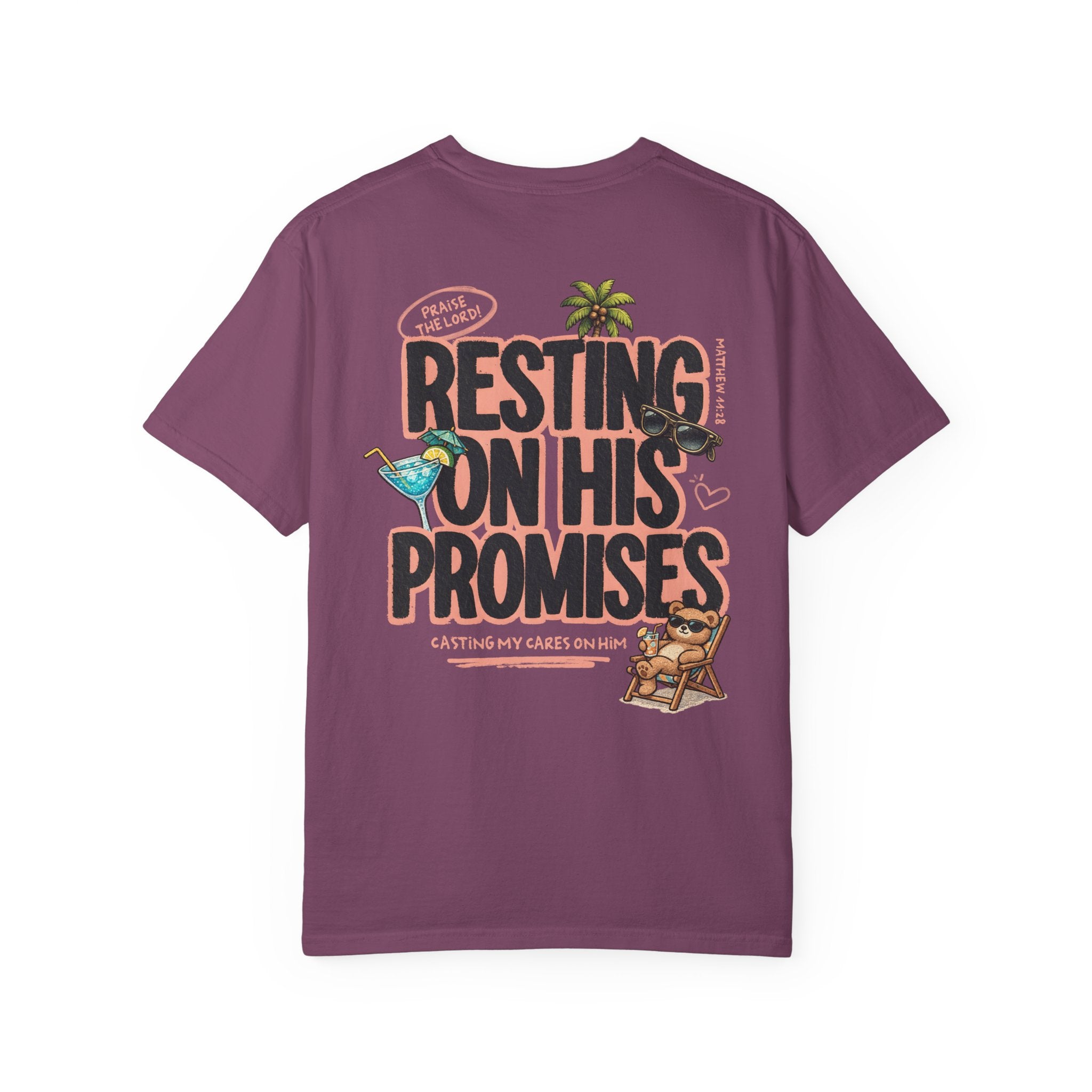 Resting On His Promises Matthew 11:28 Tee