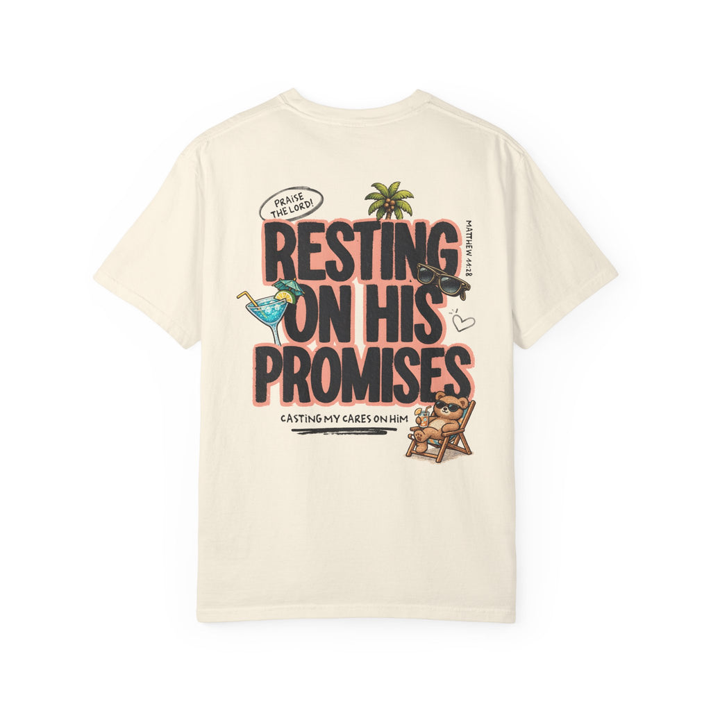 Resting On His Promises Matthew 11:28 Tee
