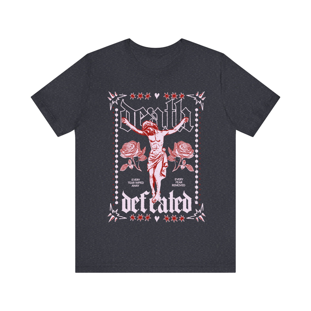 Death Defeated Christian Faith Tee