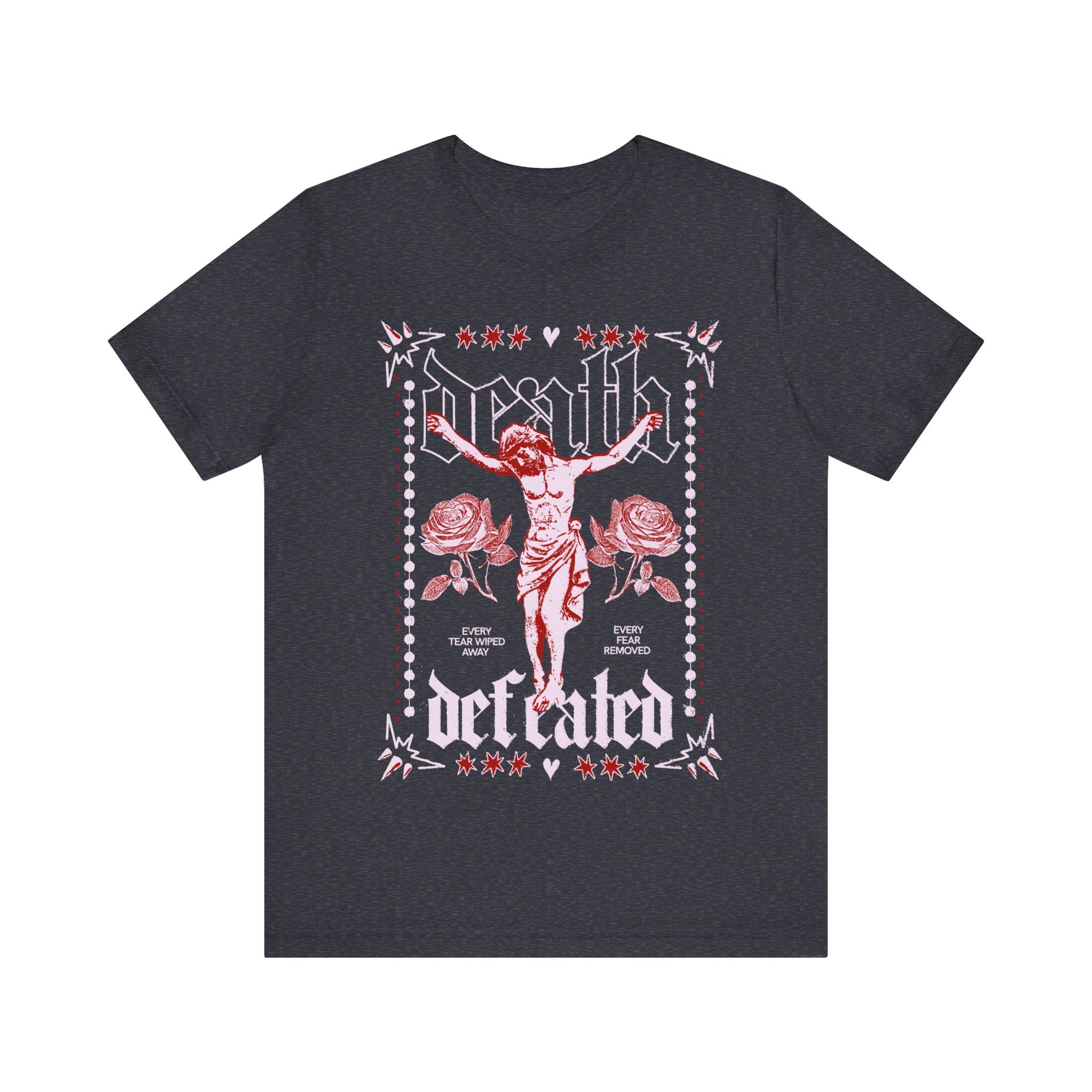Death Defeated Christian Faith Tee