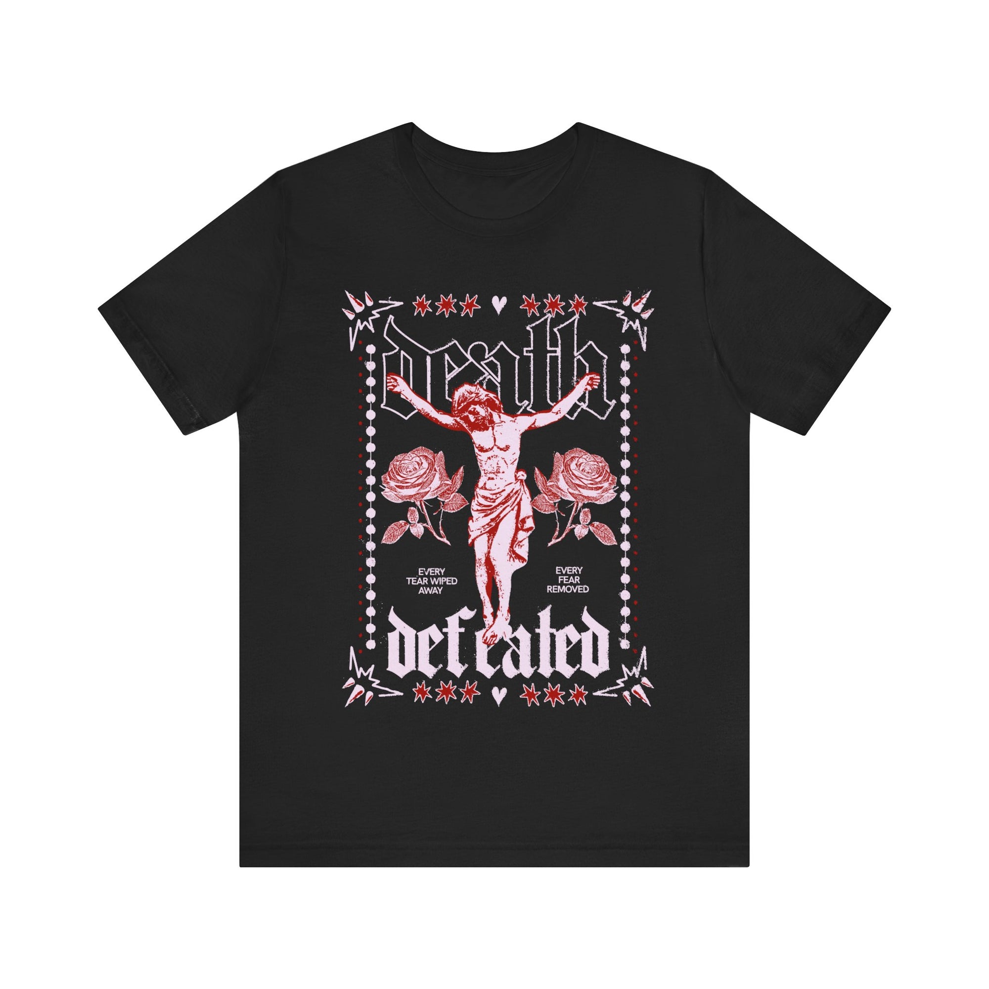 Death Defeated Christian Faith Tee