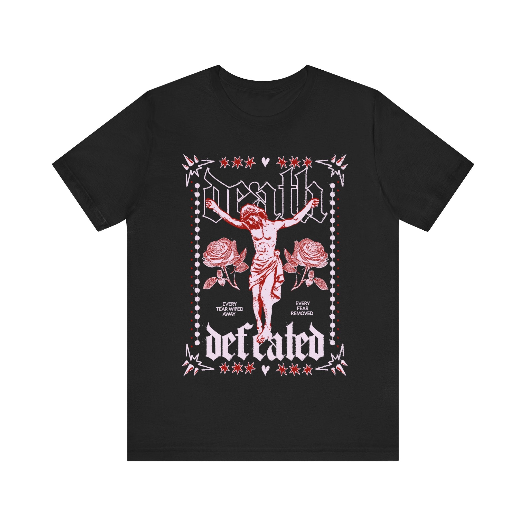 Death Defeated Christian Faith Tee