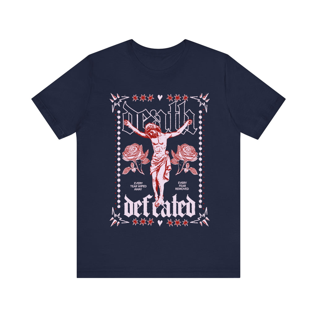 Death Defeated Christian Faith Tee