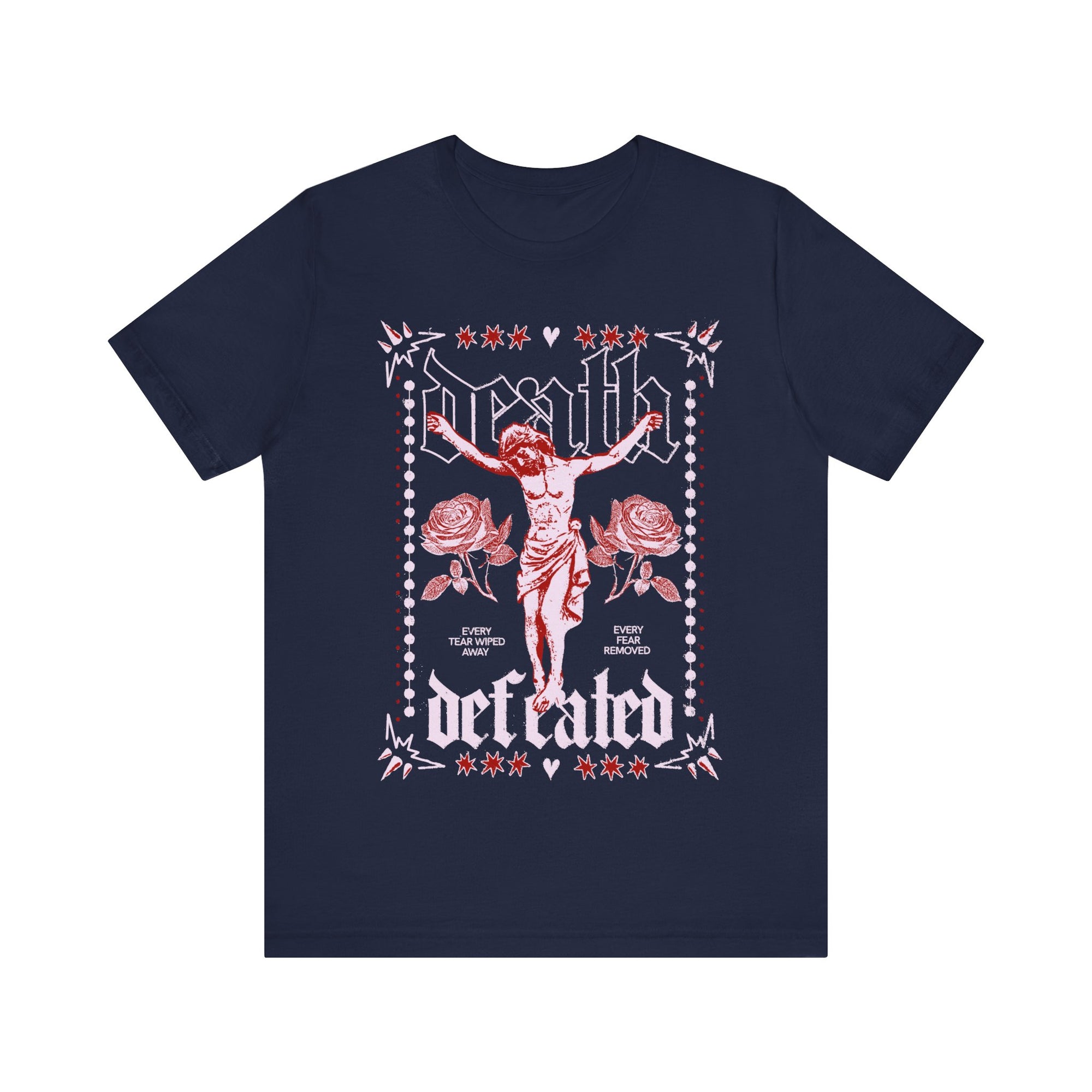 Death Defeated Christian Faith Tee