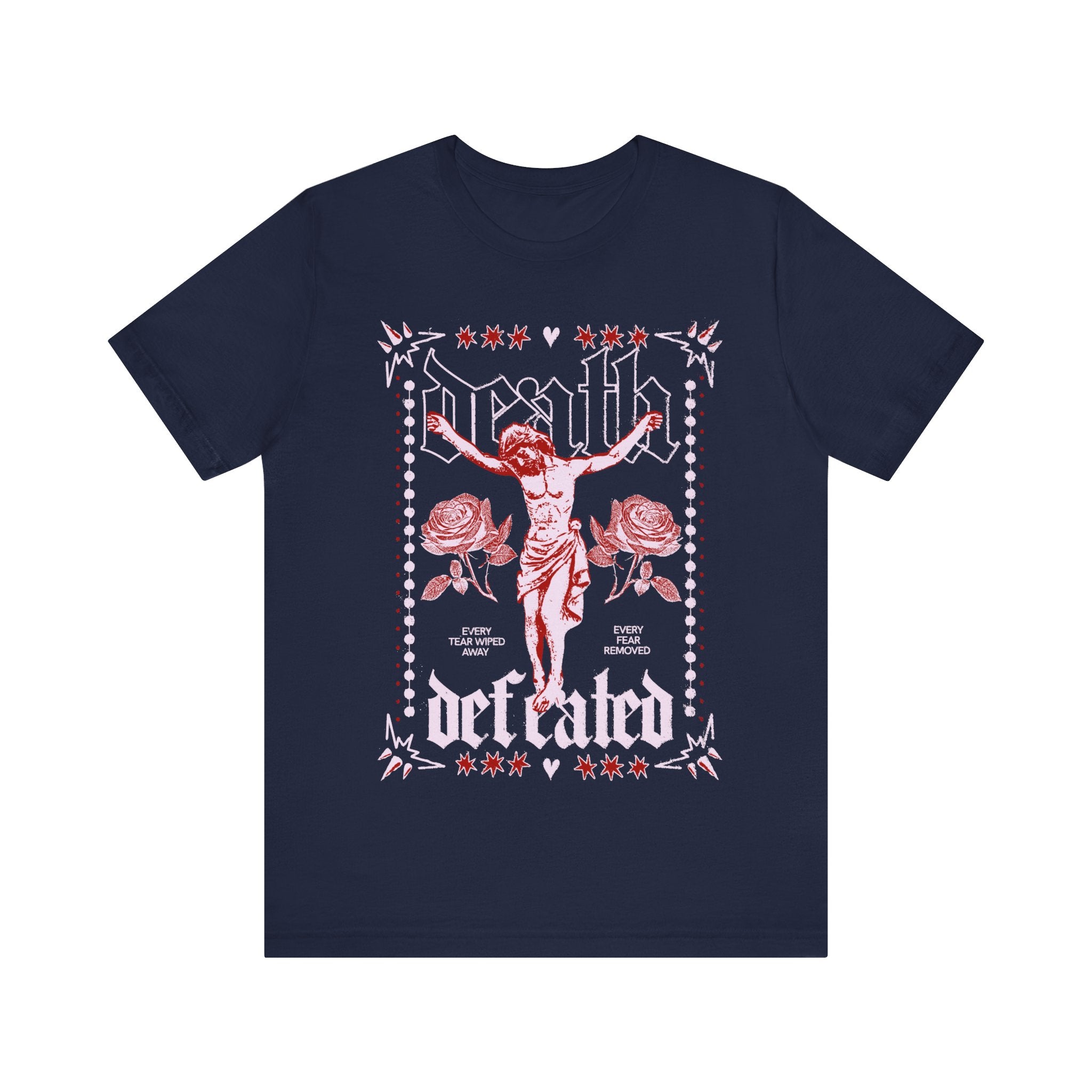 Death Defeated Christian Faith Tee