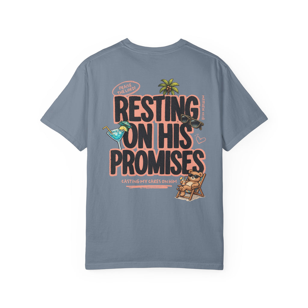 Resting On His Promises Matthew 11:28 Tee