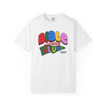 Bible Study Club White T-shirt Front View Divinely Good Christian Faith Based Apparel 