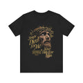 Jesus Died For Me Christian Faith Black T-shirt Unisex Front View 