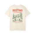 Resting on his promises Christian t-shirt for women Ivory Color faith-based apparel from Divinely Good 
